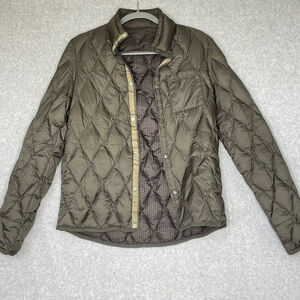 Altea Women's Olive Green Quilted Puffer Jacket Size S